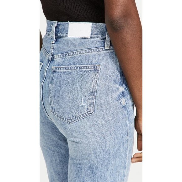 Pistola Womens Cassie Destroyed Button Fly Straight Leg Jeans Size 26 I142 - Picture 4 of 7